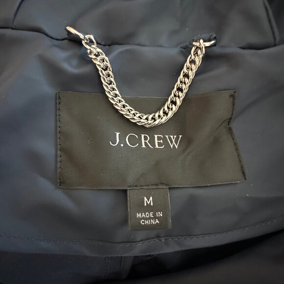J. Crew Navy Blue Hooded Jacket - Picture 4 of 4